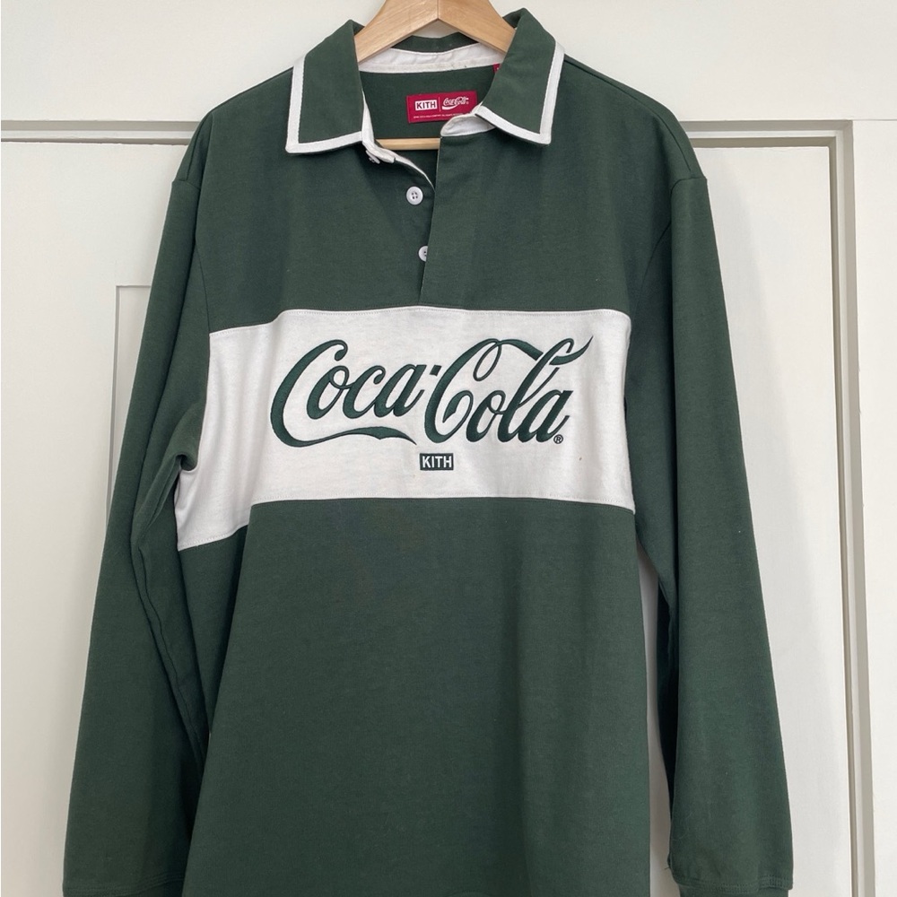 Kith x Coca-Cola Green Rugby Shirt